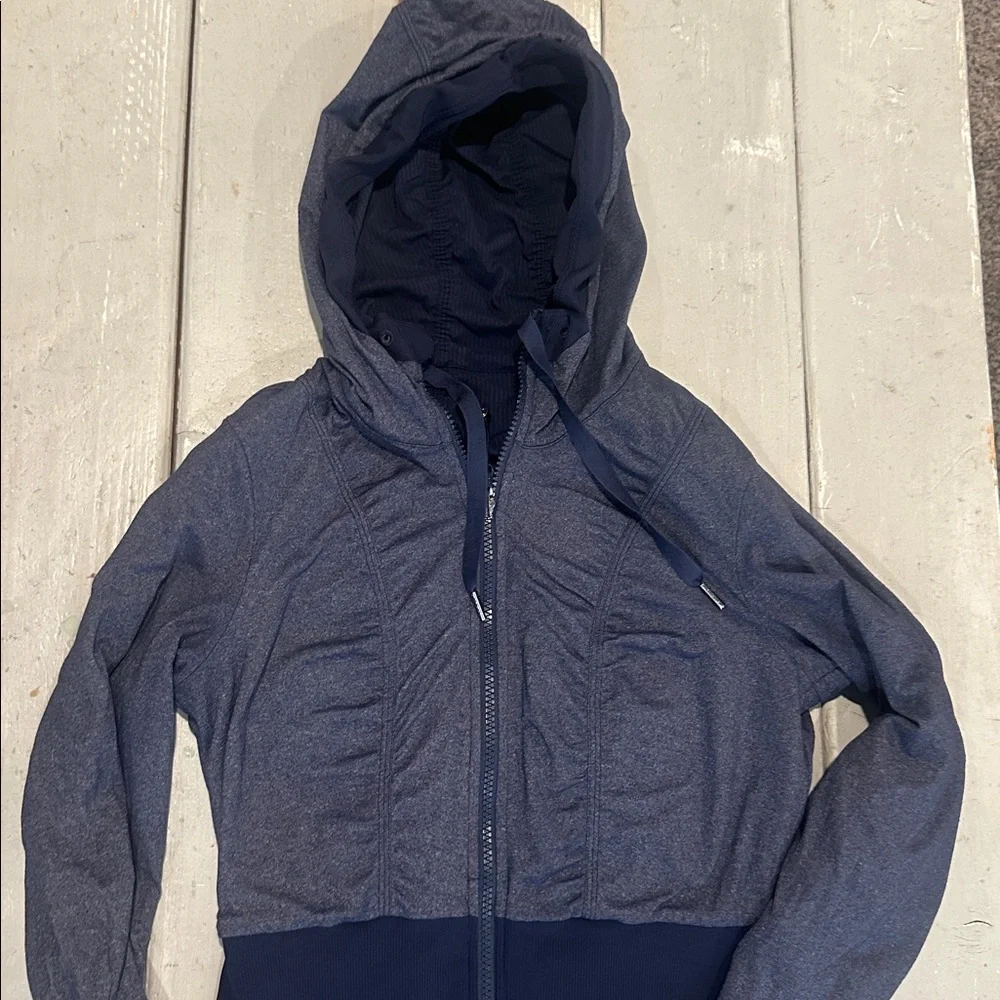 Lululemon Dance Studio Jacket III Inkwell Navy Reversible sz 6 - Picture 7 of 8